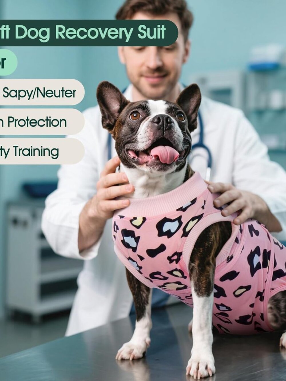 Kuoser Dog Recovery Suit for Dogs After Surgery,Professional Surgical Onesie xs